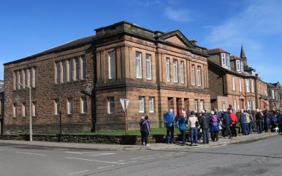 Gathering at Newall Terrace